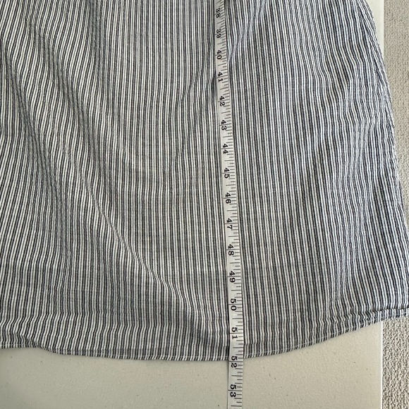 Everlane Gauze Smocked Dress Size XL Stripe Organic Cotton Sundress - Picture 9 of 11